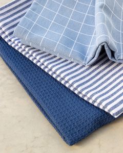KITCHEN TOWEL cotton | Blue - Set of 3