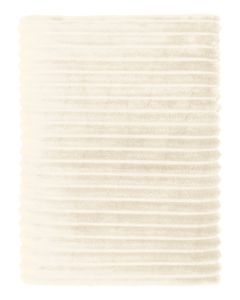 KUSCHELDECKE recycled flannel | Écru