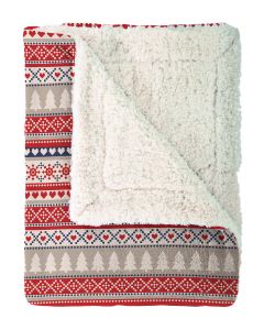 PLAID Tutti by Mistral Home flannel sherpa | Christmas Tree Love