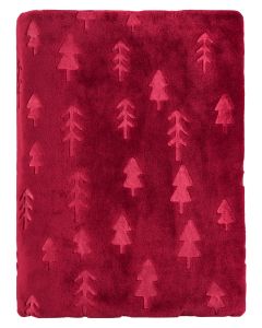 PLAID flannel embossed | Pine trees