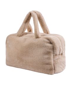 WEEKEND BAG fake rabbit | Beige