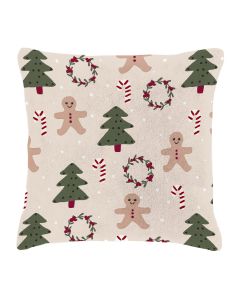 DECORATIVE CUSHION Tutti by Mistral Home flannel | Christmas cookies