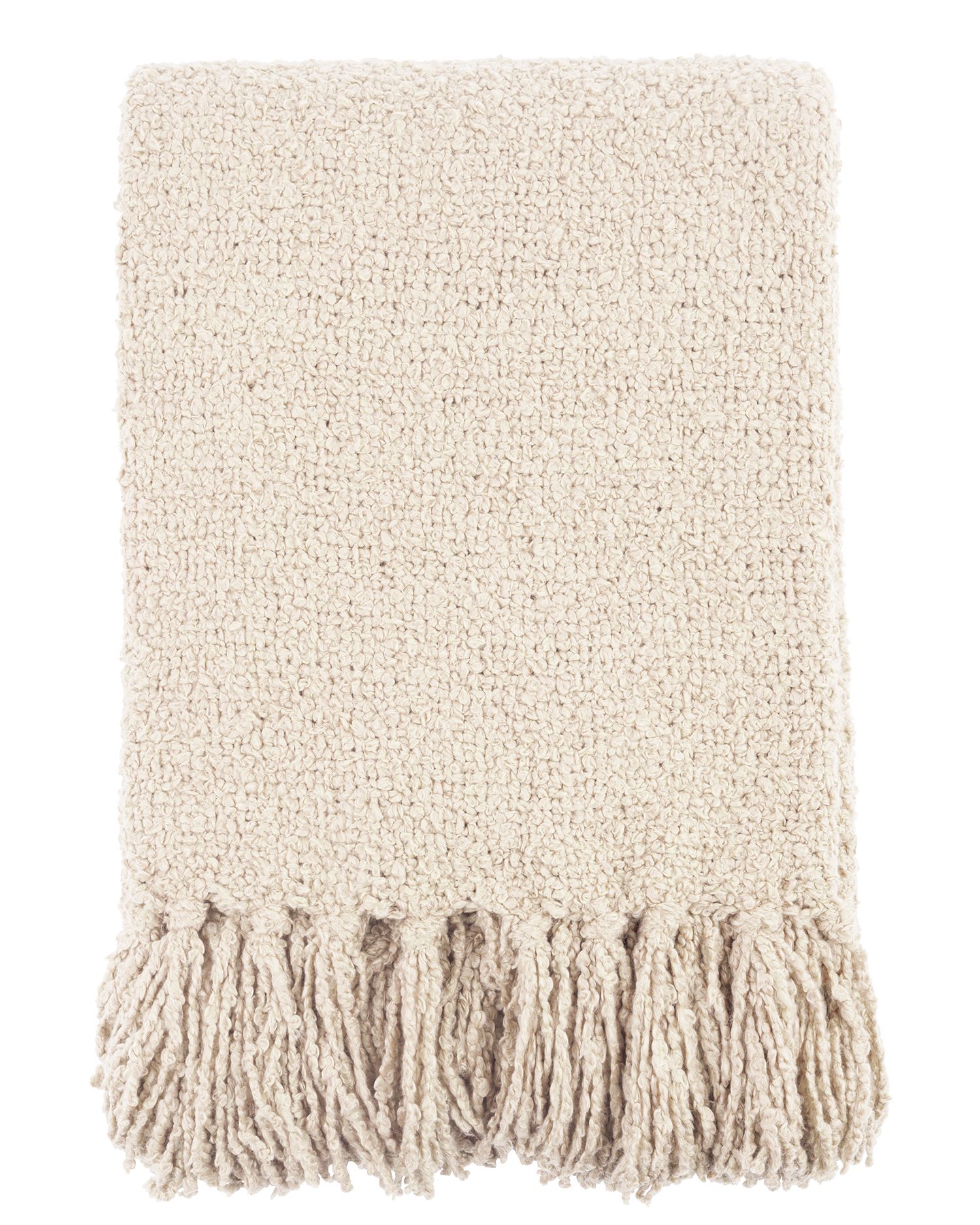 KUSCHELDECKE bouclé | Écru