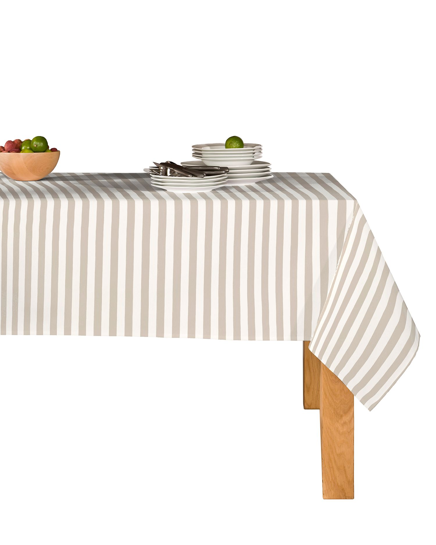 Filumi Tafelkleed, 140 x 320, crème, afwasbaar, voor binnen en buiten, marmerpatroon Manil