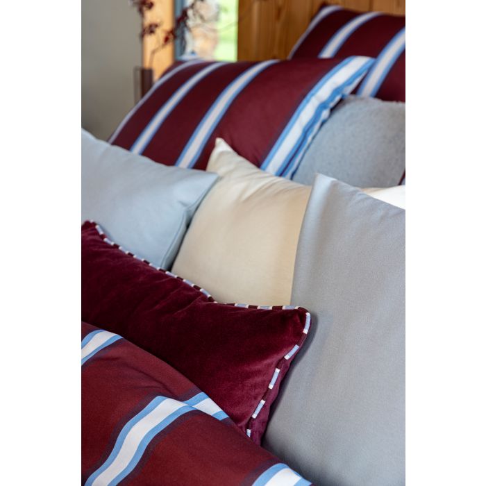 Kit Housse De Coussin Couette YOURS TRULY - Motif Martha's Star Version Rouille Marine - 19,5 Cm Carré