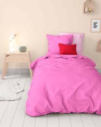 DUVET COVER cotton renforcé | Pink