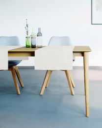 TISCHLÄUFER glitzereffekt | Écru