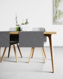 TISCHLÄUFER wasserabweisend | Dunkelgrau