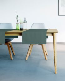 TISCHLÄUFER wasserabweisend | Dunkelgrün