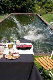 TISCHDECKE wasserabweisend | Schwarz