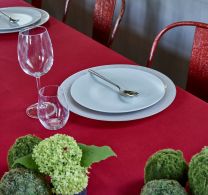 TISCHDECKE wasserabweisend | Rot