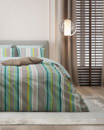 DEKBEDOVERTREK MISAIO katoensatijn | Citta Stripe-Arona