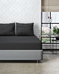 DRAP-HOUSSE percale | Anthraciet