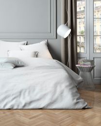 DUVET COVER cotton satin | White
