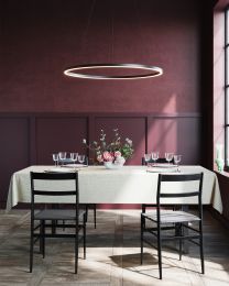 TISCHDECKE leinenoptik | Grau