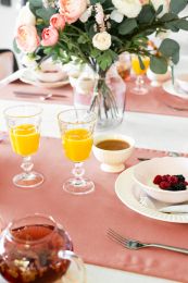 TISCHDECKE wasserabweisend | Terrakotta