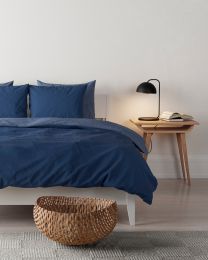 HOUSSE DE COUETTE coton lavé | Bleu Foncé