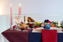 TISCHDECKE wasserabweisend | Bordeaux