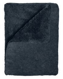 KUSCHELDECKE corduroy sherpa | Dunkelgrau
