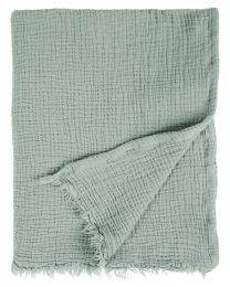 KUSCHELDECKE crinkled | Mintgrün