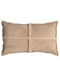 COUSSIN DÉCORATIF mouton retourné | Beige