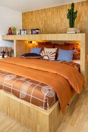 HOUSSE DE COUETTE coton lavé | Ambre