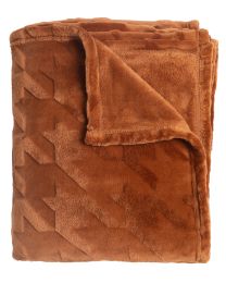 PLAID MISAIO shaved flannel | Caramel