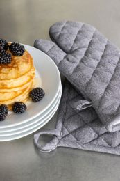 PANNENLAP katoen | Donkergrijs