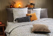 DEKBEDOVERTREK recycled katoen renforcé | Waterstripe