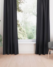 GORDIJN waterafstotend | Zwart