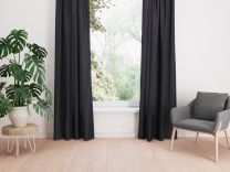 GORDIJN waterafstotend | Zwart