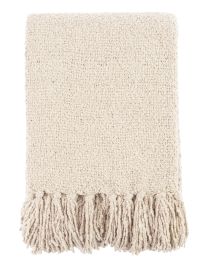 PLAID bouclé | Écru