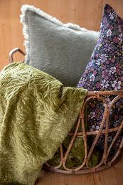 PLAID flannel embossed | Willow Leaves