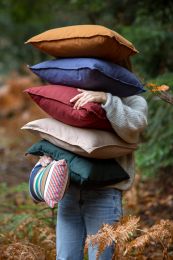 SIERKUSSEN stonewash | Donkerblauw