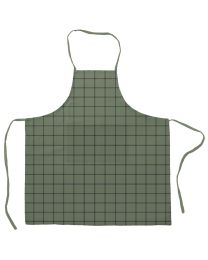 KEUKENSCHORT katoen | Check olive