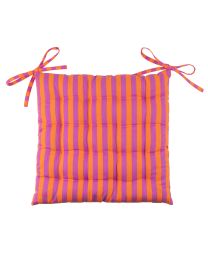SITZKISSEN baumwolle | Stripe Toulon Orange-Fuchsia