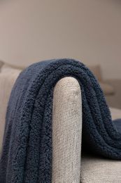 KUSCHELDECKE teddy | Dark blue