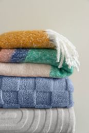 PLAID grs recycled polyester | Stripe Ezra