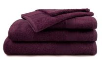 WASHANDJE katoen | Aubergine - Set van 3