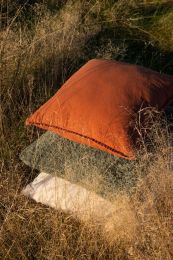 COUSSIN DÉCORATIF stonewash | Rouille