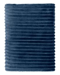 KUSCHELDECKE recycled flannel | Nachtblauw