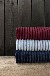 KUSCHELDECKE recycled flannel | Nachtblauw