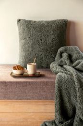 COUSSIN DÉCORATIF teddy | Thyme green