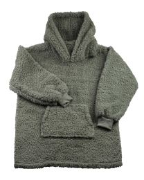 SWEAT À CAPUCHE teddy | Thyme Green