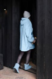 SWEAT À CAPUCHE teddy | Light Blue