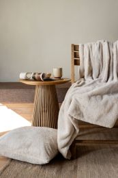 KUSCHELDECKE fake rabbit | Écru