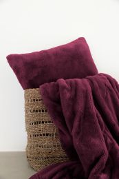 COUSSIN DÉCORATIF fake rabbit | Bordeaux