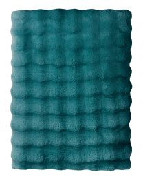 KUSCHELDECKE flannel | Bubble Petrol