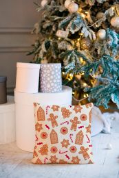 DECORATIVE CUSHION Tutti by Mistral Home flannel | Gingerbread cookies