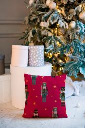 DECORATIVE CUSHION Tutti by Mistral Home flannel | Nutcracker red